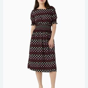 Kate Spade orchard puff sleeve blaire mid dress